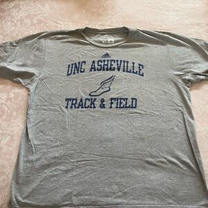 Adidas Gray UNC Asheville Track & Field Tee